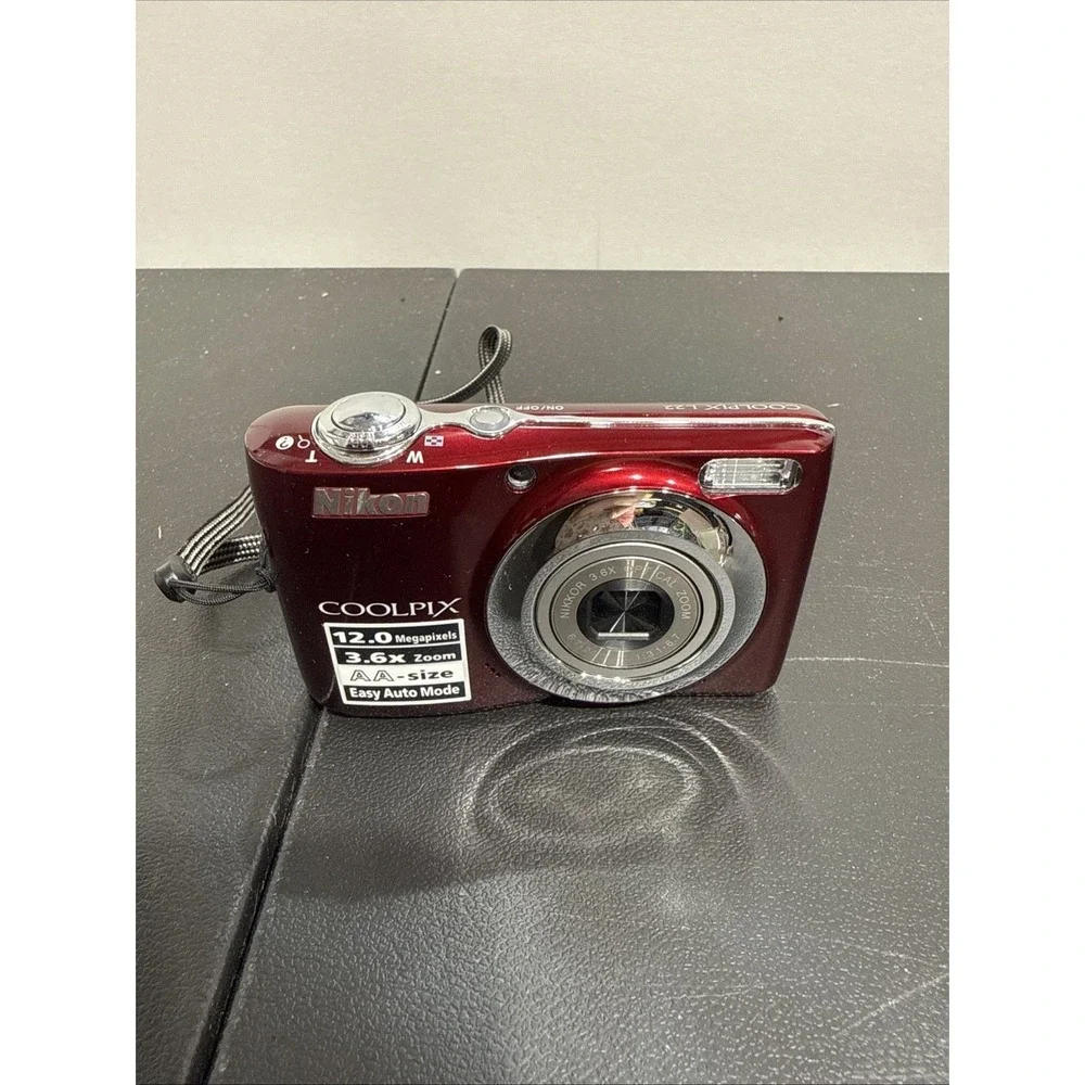 NIKON COOLPIX L22 Digital Camera Red Spares Repairs/parts Only